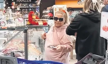 Markette görüntülendi