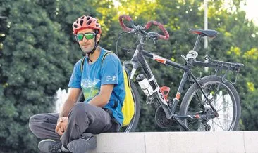 Bisikletle İstanbul’dan Bişkek’e gitti