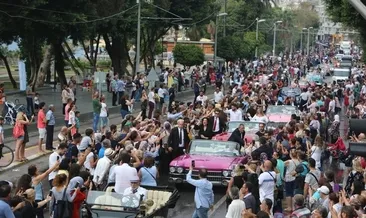 Yıldızlar geçidi halkı sokaklara döktü