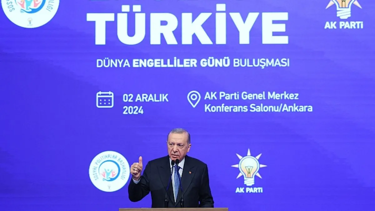 Son dakika: Başkan Erdoğan'dan engelli vatandaşlara müjde!