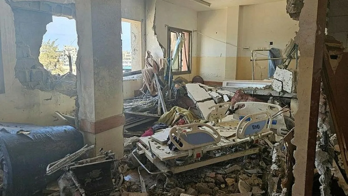 Katil İsrail’in saldırıları sonrası Gazze’de bir hastane daha hizmet dışı kaldı Katil İsrail’in saldırıları sonrası Gazze’de bir hastane daha hizmet dışı kaldı