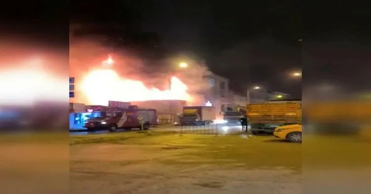 Son dakika: Yenibosna’da iş yerinde yangın