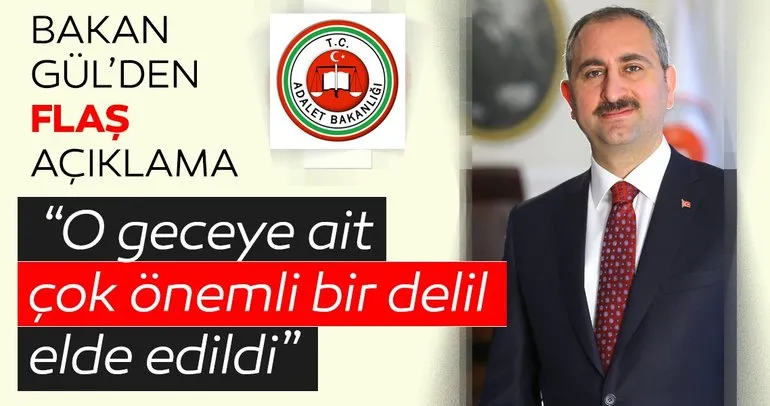 Son dakika: Adalet Bakanı Abdulhamit Gül’den flaş FETÖ açıklaması