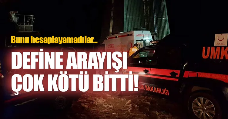 Göçük altında kalan define avcısı öldü