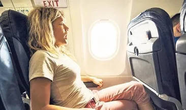 Uçaktan korkan rapor doldurdu