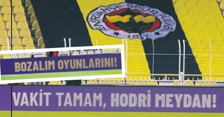 Fenerbahçe’den panolu cevap!