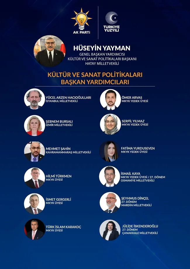huseyin-yayman-duyurdu-kultur-ve-sanat-politikalarinda-gorev-alacak-ekip-belli-oldu-1743011618402.jpg Hüseyin Yayman duyurdu: Kültür ve Sanat Politikaları’nda görev alacak ekip belli oldu