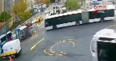 Kadıköy Söğütlüçeşme’deki metrobüs kazası kamerada | Video