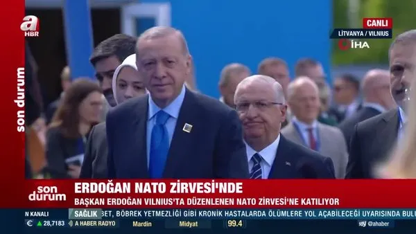 Son Dakika: Başkan Erdoğan Vilnius'ta düzenlenen NATO Zirvesi'nde... | Video