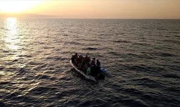 Bodrum açıklarında Yunanistan unsurlarınca geri itilen 27 düzensiz göçmen kurtarıldı