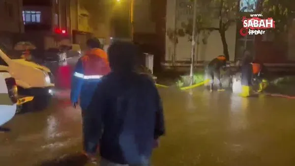 Ordu'da sel: Cadde ve sokaklar göle döndü | Video