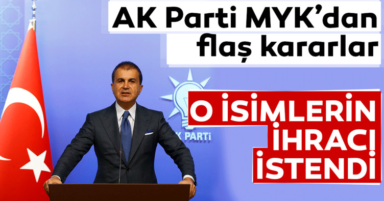 Son dakika! AK Parti’den ihraç kararı: 4 kişi ihraç edilecek...