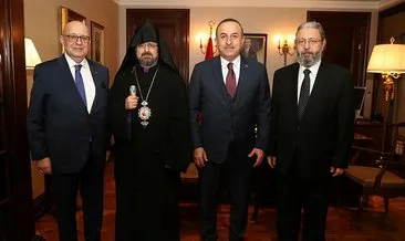 Dışişleri Bakanı Çavuşoğlu, Türkiye Ermenileri Patriği Maşalyan’ı kabul etti