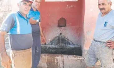 133 yıllık çeşme suya kavuşturuldu