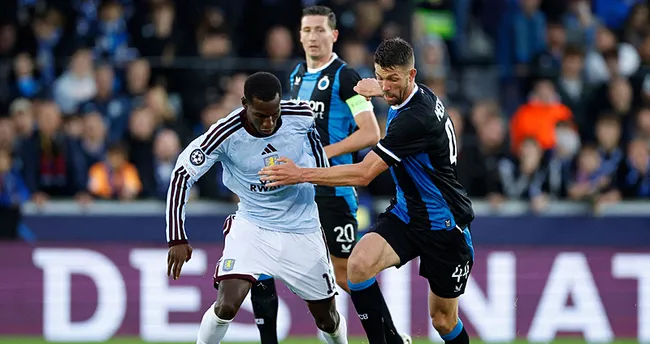 Aston Villa, Club Brugge’ü deplasmanda devirdi!