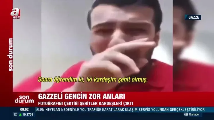 Gazzeli gence yürekleri yakan şok! Hastanede fotoğraf çekerken şehitlerin arasında iki kardeşinin bulunduğunu fark etti