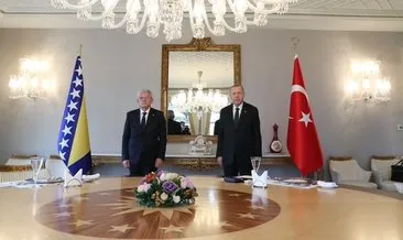 Başkan Erdoğan, Bosna Hersek Devlet Başkanlığı Konseyi Başkanı Caferoviç ile görüştü