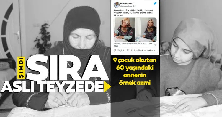 Şimdi sıra Aslı teyzede