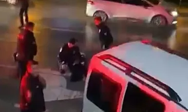 Şehir magandası polisle çatıştı