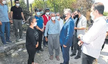Vali Elban, şehit aileleri ve yangın mağdurlarını ziyaret etti