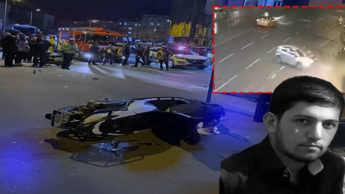 Şişhane’de otomobilin çarptığı motosiklet durağa daldı: 1 ölü 3 yaralı