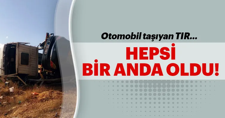 Otoban bir anda araba mezarlığına döndü