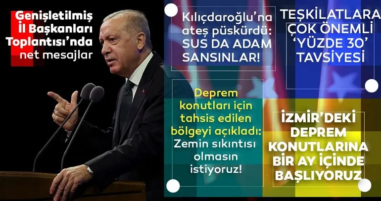 Son dakika: Başkan Erdoğan’dan Kemal Kılıçdaroğlu’na İzmir depremi tepkisi: Sus da adam sansınlar...