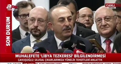 Dışişleri Başkanı Çavuşoğlu’ndan İyi Parti Genel Merkezi’ndeki ’Libya Tezkeresi’ görüşmesi sonrası açıklama
