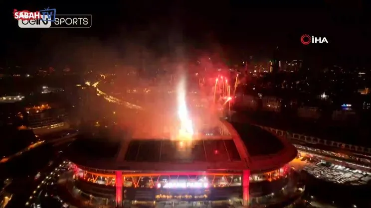Galatasaray'ın şampiyonluk gecesinden muhteşem görüntüler | Video