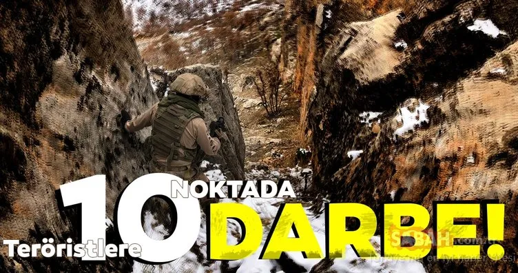 Son dakika: Terör örgütü PKK’ya darbe; 10 sığınak imha edildi