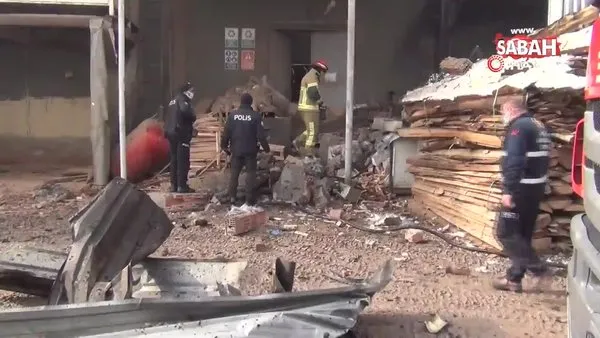 SON DAKİKA: Bursa'da mobilya fabrikasında patlama: 1 ölü, 5 ağır yaralı | Video