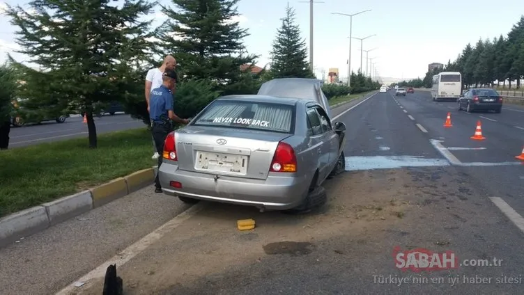 Uşak’taki trafik kazasında polis büyük şok yaşadı
