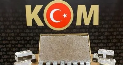 Gümüşhane'de 6 bin 400 adet makaron ele geçirildi #gumushane