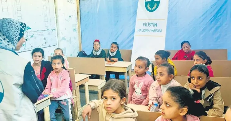 Türk yardım kuruluşu Gazze’de okul açtı