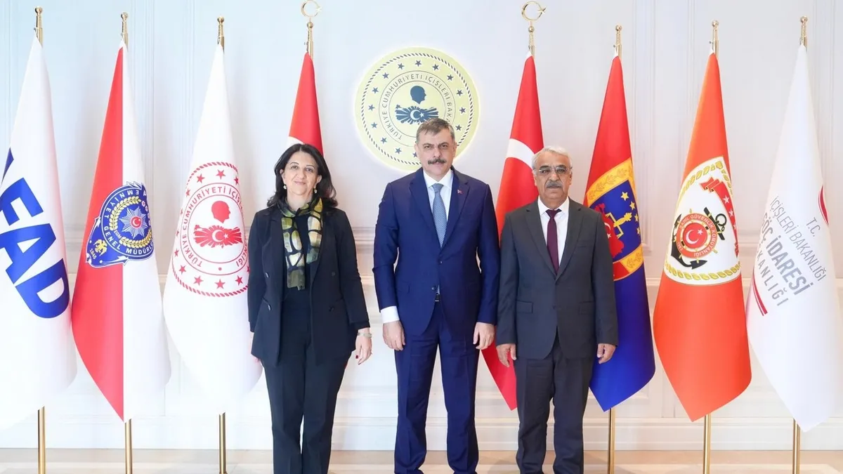 İçişleri Bakanı Mustafa Çiftçi, DEM Partili Buldan ve Sancar ile görüştü İçişleri Bakanı Mustafa Çiftçi, DEM Partili Buldan ve Sancar ile görüştü