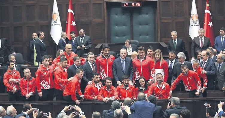Şampiyonlardan Erdoğan’a ziyaret
