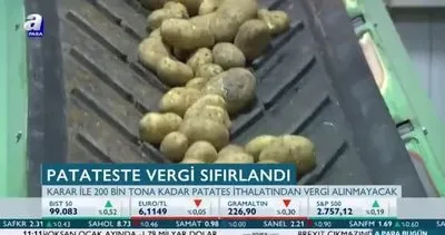 Patateste vergi sıfırlandı