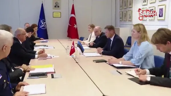Milli Savunma Bakanı Güler, Estonyalı mevkidaşı Pevkur ile görüştü | Video