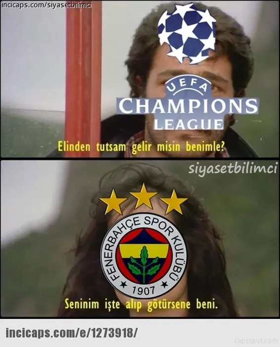 Fenerbahçe - Monaco maçı caps’leri