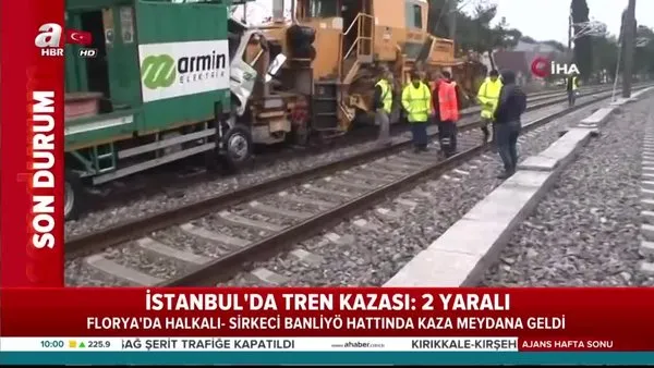 Florya'da tren kazası!