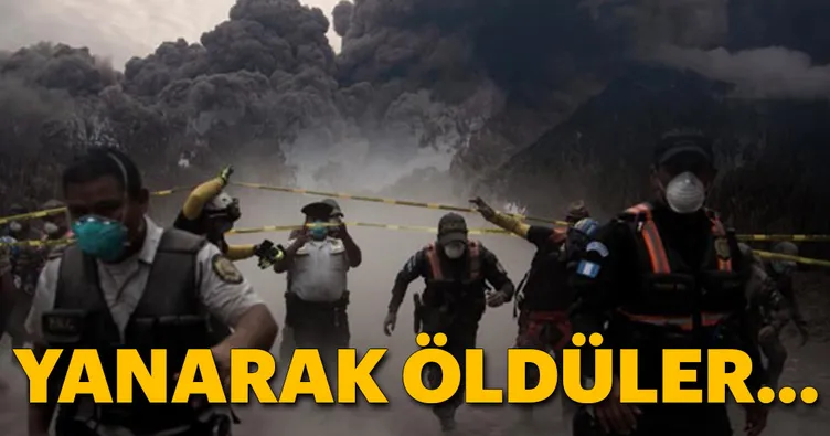 Fuego Yanardağı patladı. Çok sayıda kişi, yanarak can verdi