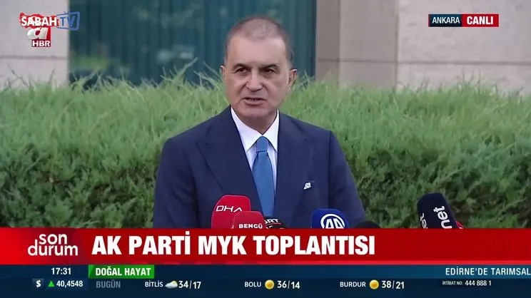 AK Parti Sözcüsü Ömer Çelik'ten önemli açıklamalar!