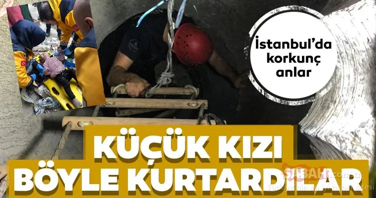 Arnavutköy’de 8 metrelik kuyuya düşen çocuğu itfaiye ekipleri kurtardı