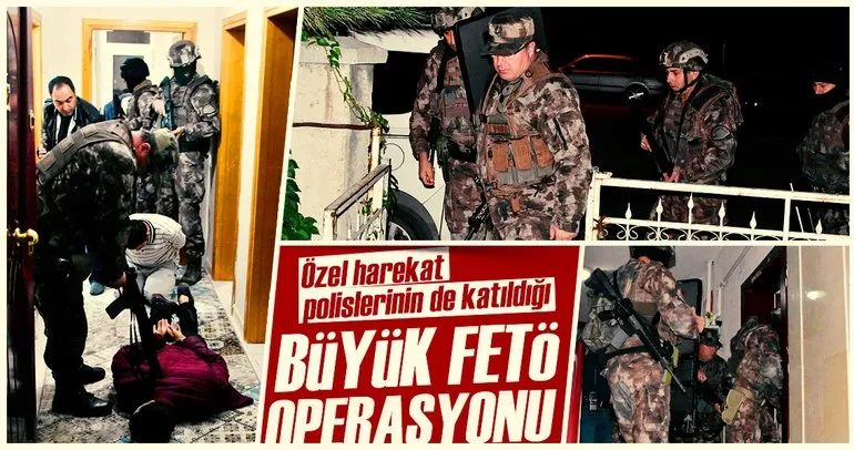 Konya’da Özel Harekat polisleriyle FETÖ operasyonu