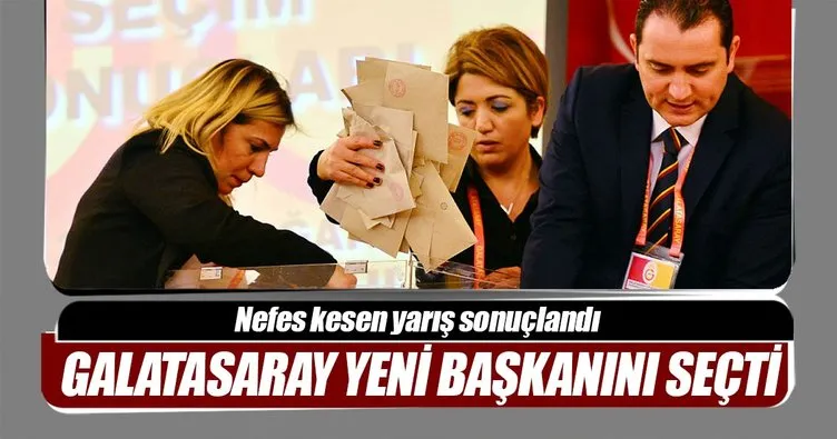 Galatasaray’da yeni başkan belli oldu!