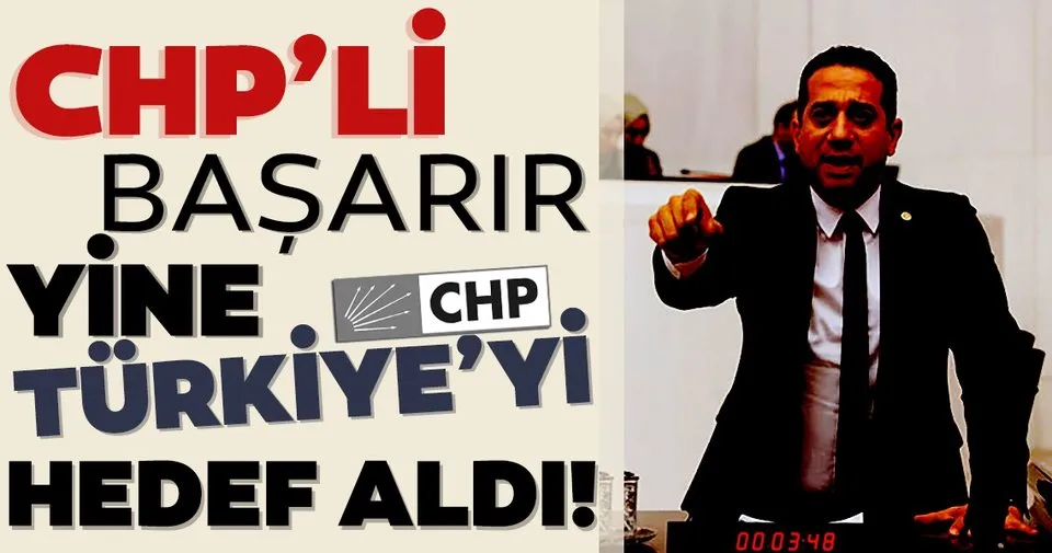 CHP Mersin Milletvekili Ali Mahir Başarır yine Türkiye'nin yatırımlarını hedef aldı!