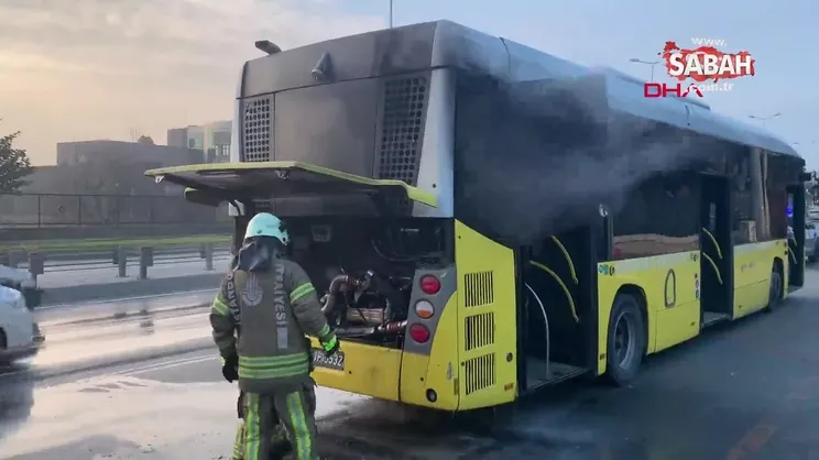 Son Dakika: Sarıyer'de İETT otobüsünde yangın | Video