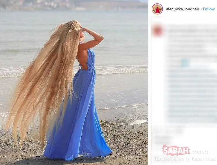 Ukraynalı ’Rapunzel’ dikkatleri üzerine çekiyor!
