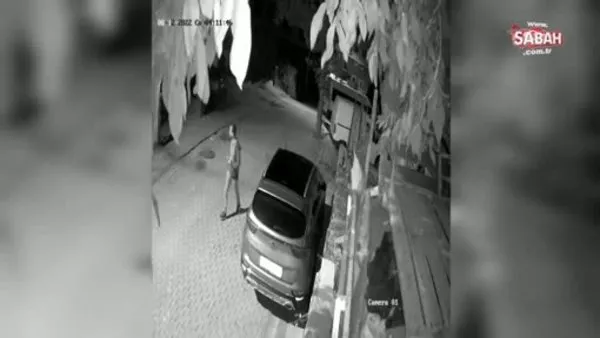 Hem hırsızı yakaladılar hem çaldığı aracı buldular | Video