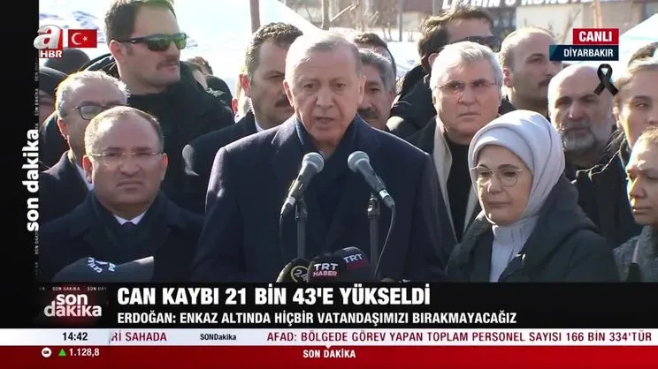 Son Dakika: Başkan Erdoğan deprem bölgesinde: